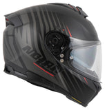 NOLAN N80-8 KOSMOS FLAT BLACK ANTRC-RED