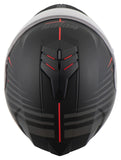 NOLAN N80-8 KOSMOS FLAT BLACK ANTRC-RED
