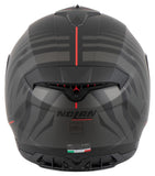 NOLAN N80-8 KOSMOS FLAT BLACK ANTRC-RED