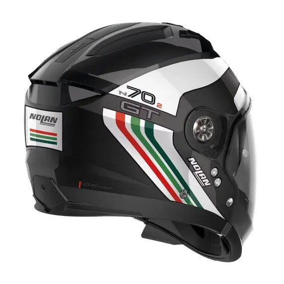 NOLAN N70-2 GT JETPACK METAL BLACK ITALY FLAG – Spoiler Center