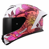 LS2 RAPID III POPPIES WHITE PINK GLOSS