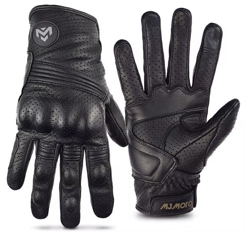 MJ MOTO “RAPTOR” LEATHER BLACK