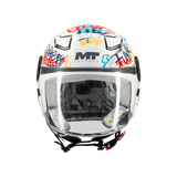 MT KIDS LITE CREW GLOSSY WHITE BLUE RED