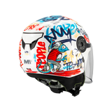 MT KIDS LITE CREW GLOSSY WHITE BLUE RED