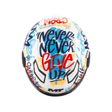 MT KIDS LITE CREW GLOSSY WHITE BLUE RED