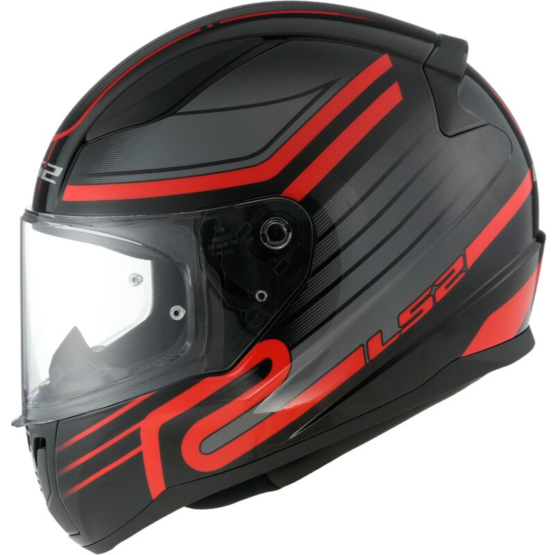 LS2 FF353 RAPID II 2 CIRCUIT GLOSSSY BLACK RED – Spoiler Center
