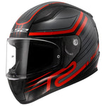 LS2 FF353 RAPID II 2 CIIRCUIT GLOSSSY BLACK RED