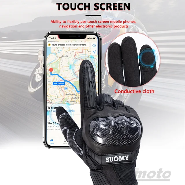 SUOMY “OCTANE” GLOVES BLACK – Spoiler Center