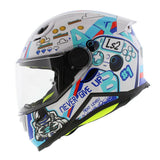 LS2 FF812 KID NEXT LEVEL GLOSSY WHITE BLUE