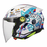 LS2 OF622 FUNNY II NEXT LEVEL GLOSSY WHITE BLUE