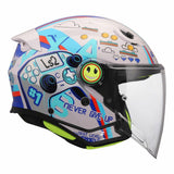 LS2 OF622 FUNNY II NEXT LEVEL GLOSSY WHITE BLUE