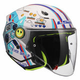 LS2 OF622 FUNNY II NEXT LEVEL GLOSSY WHITE BLUE