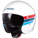LS2 OF599 SPITFIRE II 2 RETRO GLOSSY WHITE BLUE RED
