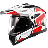 LS2 MX702 PIONEER II 2 HILL GLOSSY WHITE RED