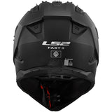 LS2 MX708 FAST II 2 SOLID MATTE BLACK