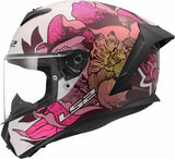 LS2 RAPID III POPPIES WHITE PINK GLOSS