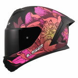LS2 RAPID III POPPIES BLACK PINK MATTE