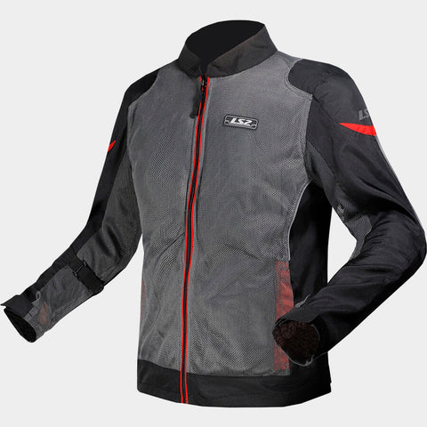 LS2 SUMMER AIRY EVO MAN JACKET BLACK GREY RED