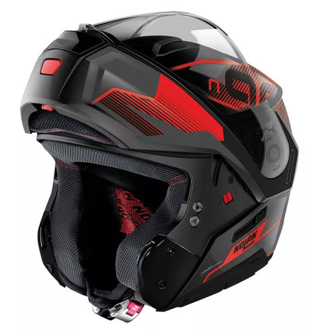 NOLAN N90-3 06 COMEBACK N-COM METAL BLACK RED