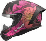 LS2 RAPID III POPPIES BLACK PINK MATTE