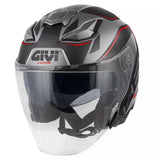 GIVI X31 IMPACT MATTE TITANIUM/BLACK/RED