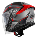 GIVI X31 IMPACT MATTE TITANIUM/BLACK/RED