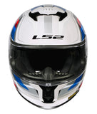 LS2 FF320 STREAM 2 VINTAGE WHITE BLUE RED