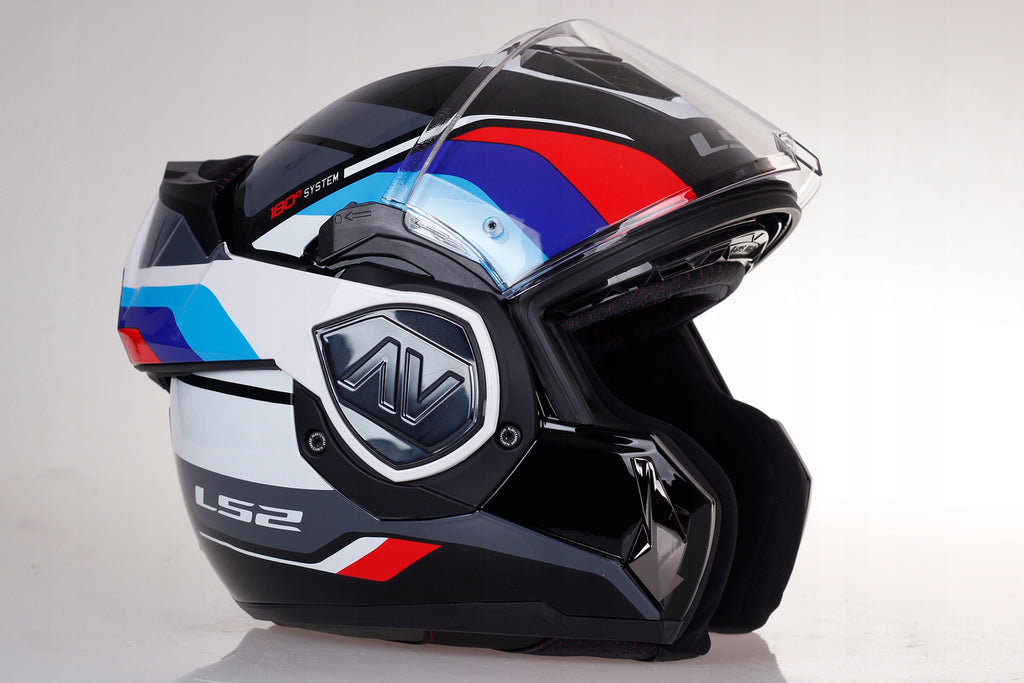 ls2 ff906 advant modular helmet LS2 FF906 ADVANT SPORT GLOSSY BLACK BLUE RED – Spoiler Center