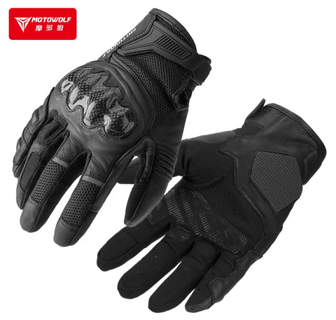 MOTOWOLF “X-STAR” CARBON GLOVES
