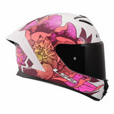 LS2 RAPID III POPPIES WHITE PINK GLOSS