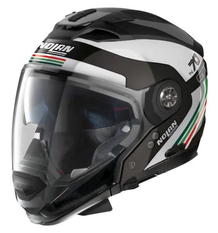 NOLAN N70-2 GT JETPACK METAL BLACK ITALY FLAG