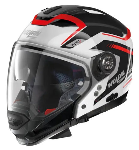 NOLAN N70-2 GT 06 SWITCHBACK METAL WHITE BLACK-RED