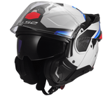 LS2 FF910 ADVANT II 2 TRIPLE GLOSSY WHITE BLUE RED