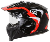 LS2 OF606 DRIFTER TRIALITY GLOSSY BLACK RED