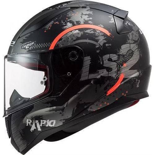 ls2 garage racer helmet orange LS2 FF353 RAPID CIRCLE TITANIUM FLUO ORANGE – Spoiler Center
