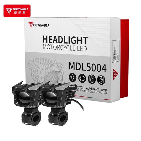 MOTOWOLF LED MOTORCYCLE HEADLIGHT