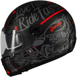 MT JARAMA SV ART MATTE BLACK RED