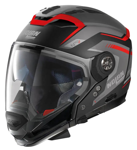 NOLAN N70-2 GT SWITCHBACK BLACK ANTRC-RED