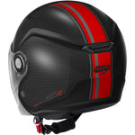 GIVI 12.5 CASCO JET TOUCH BLACK RED