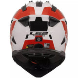 LS2 MX702 PIONEER II 2 HILL GLOSSY WHITE RED