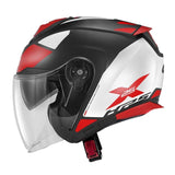 GIVI X.25 CASCO JET TARGET BLACK / WHITE / RED