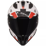 LS2 MX702 PIONEER II 2 HILL GLOSSY WHITE RED