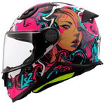 LS2 FF812 KID CYBERG PURPLE CYAN BLUE