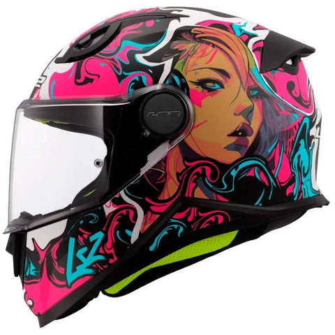 LS2 FF812 KID CYBERG PURPLE CYAN BLUE