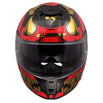 LS2 FF808 STREAM II 2 DRAKO GLOSSY BLACK RED