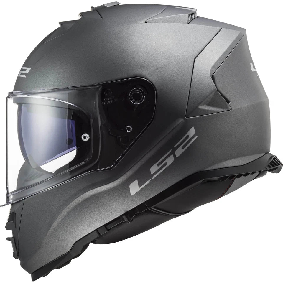 LS2 FF800 STORM II 2 SOLID MATTE TITANIUM – Spoiler Center