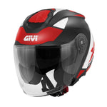 GIVI X.25 CASCO JET TARGET BLACK / WHITE / RED