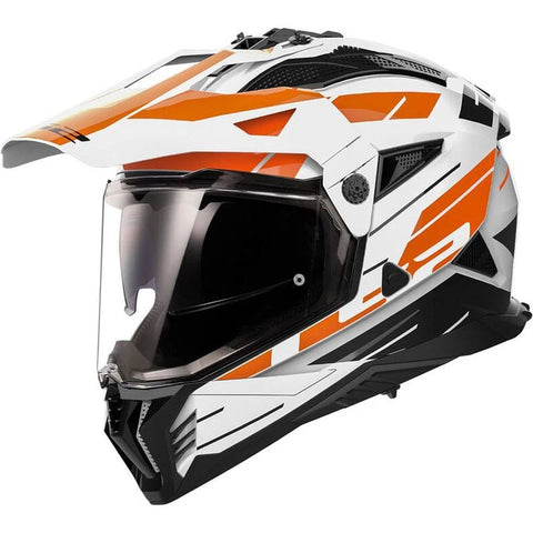 LS2 MX702 PIONEER II 2 NAMIB WHITE ORANGE