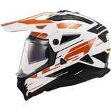 LS2 MX702 PIONEER II 2 NAMIB WHITE ORANGE