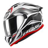 GIVI 50.8 BRAVE GLOSSY WHITE/TITANIUM/RED